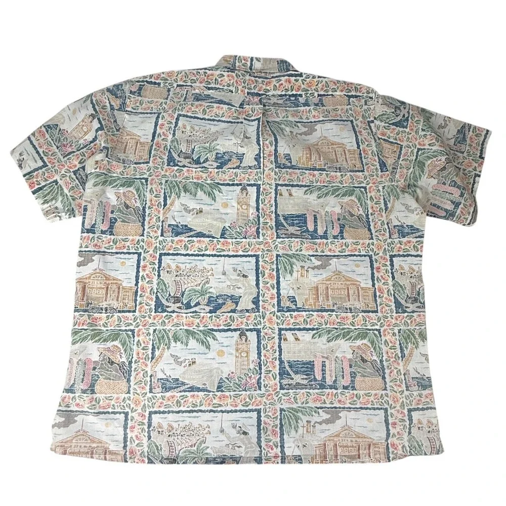 VTG Reyn Spooner Men's Dietrich‎ Varez  Hawaiian Shirt Aloha Tropical Size XL